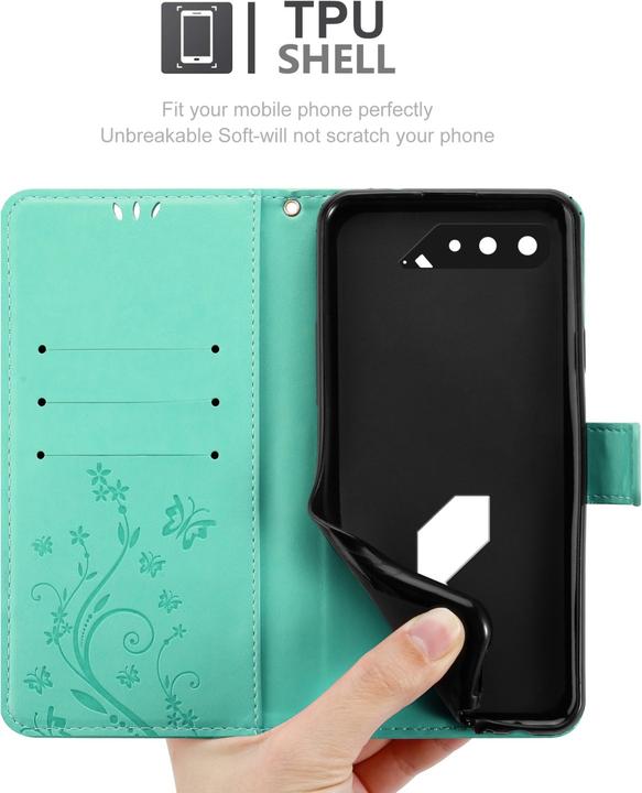 Produktbild Cadorabo Flower Book Hülle (Asus ROG Phone 5)