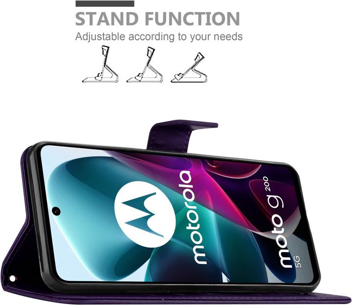 Immagine prodotto Cadorabo Custodia Flower Book (Motorola Moto G200 5G)