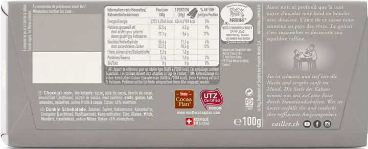 Produktbild Cailler Crémant Tafelschokolade Dunkel (100 g)