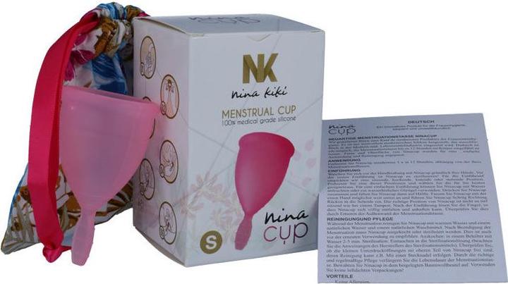 Actual product image Nina Kiki Nina Cup Menstrual Cup Size Pink (S)