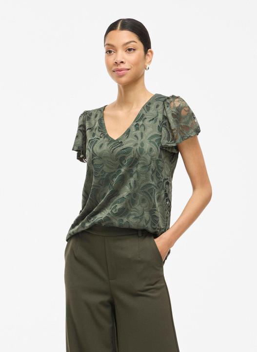 Actual product image Vila VISTASIA V-Ausschnitt Oberteil mit kurzen Ärmeln (XS)