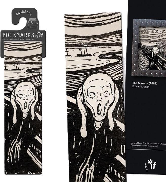 Immagine prodotto IF Klassisches magnetisches Scream-Lesezeichen