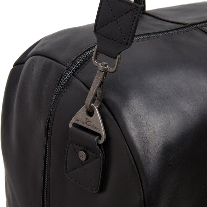Image du produit The Vegan Cow Chesterfield Brand Leren Weekendtas Zwart Hudson (50 l)
