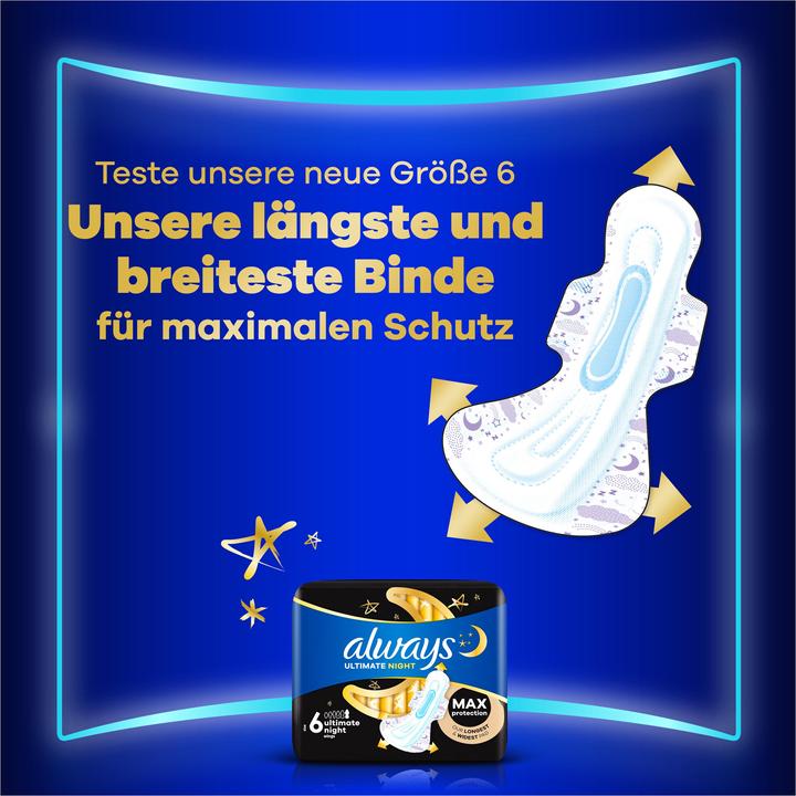 Image du produit Always Ultra Secure Night Extra (22 x, Tampons sanitaires)