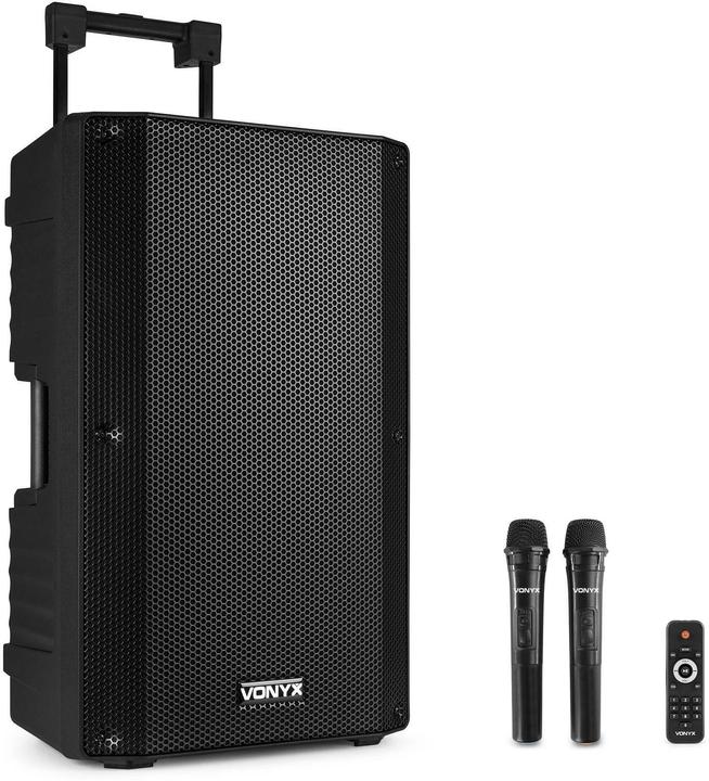 Image du produit speaker - Vonyx VSA700 - Enceinte à roulettes avec Bluetooth et 2 microphones sans fil - 1000W (Actif)
