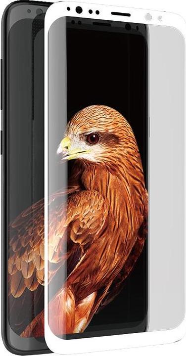 Actual product image X-Doria Armor 3d Glass - 9h protective glass for Samsung Galaxy S8 (white frame) (1 Piece, Samsung Galaxy S21)