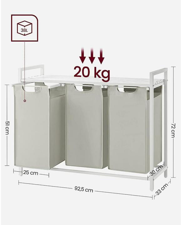 Actual product image Vasagle Laundry (114 l)