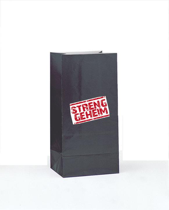 Image du produit Unique Party Sachet de 12 cadeaux avec 12 autocollants "Top secret".