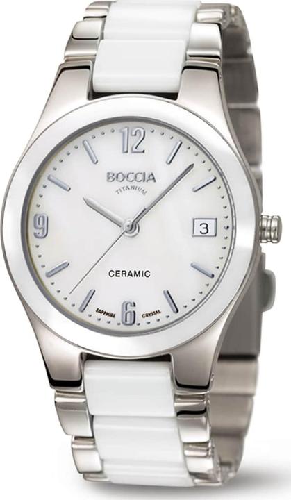 Immagine prodotto Boccia 3189-01 Orologio da donna in ceramica e titanio 32mm 5ATM (Orologio da polso analogico, 32 mm)