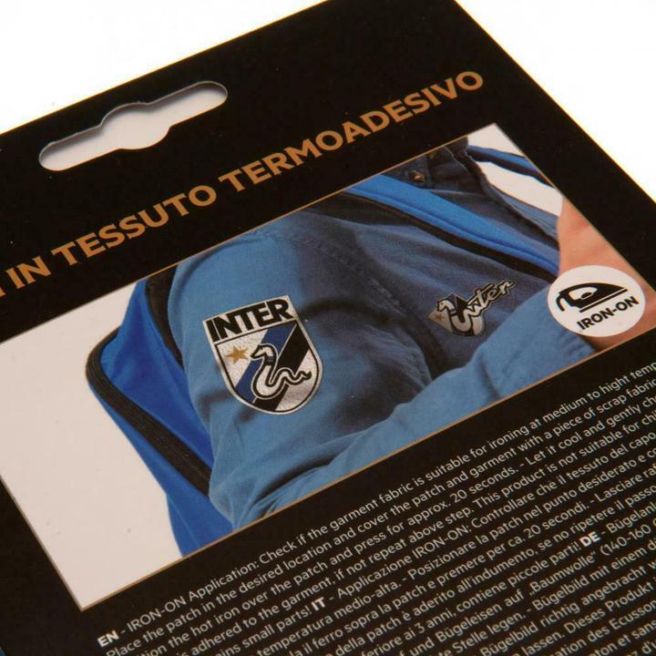 Actual product image Inter Milan FC Iron-on logo patches set of 2 (2 x)