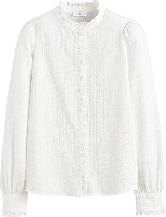 Actual product image La Redoute Collections Langärmelige Bluse mit Rüschenkragen (34)