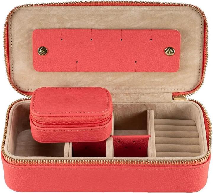 Actual product image Windrose 803972.01 - Jewellery case M with zip fastener Aurora coral