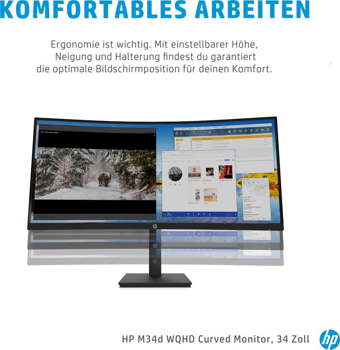 Produktbild HP M34d (3440 x 1440 Pixel, 34")