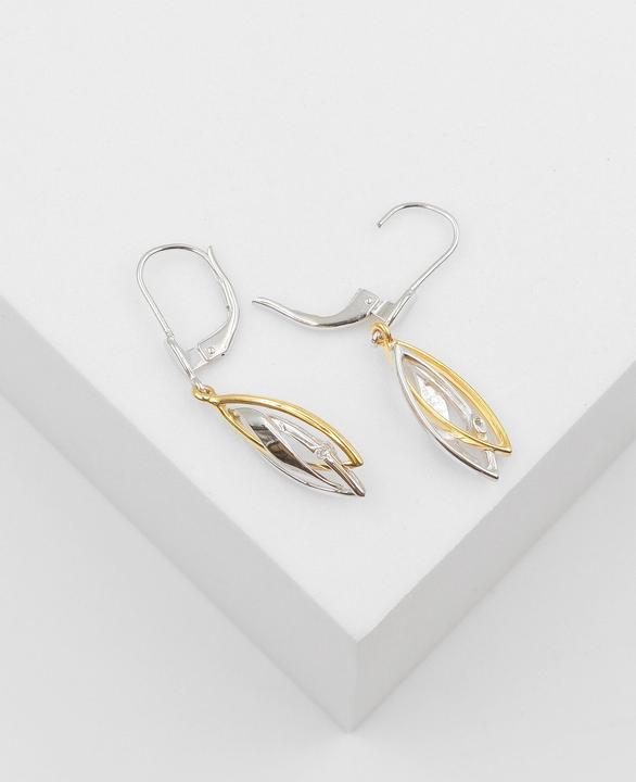 Actual product image Muau Earrings (750, White gold, 18K yellow gold)