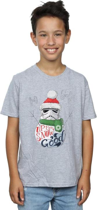 Actual product image Star Wars Boys Stormtrooper Up To Snow Good T-Shirt (128)