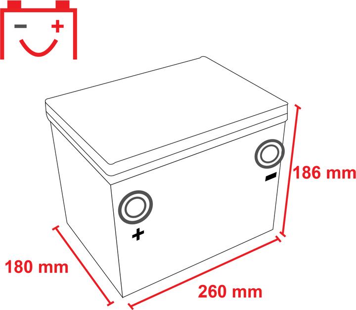 Produktbild Intact 57010 US-Power Autobatterie (12 V, 70 Ah, 510 A)