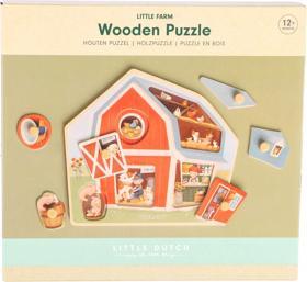 Produktbild Little Dutch Holzpuzzle Little Farm FSC