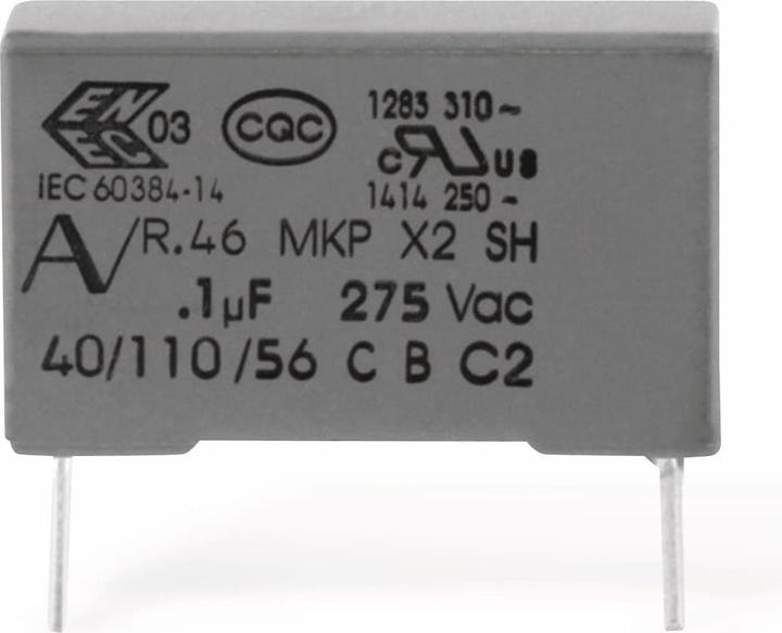 Produktbild Kemet Funkentstörkondensator, R46, MKP, X2, 150 nF