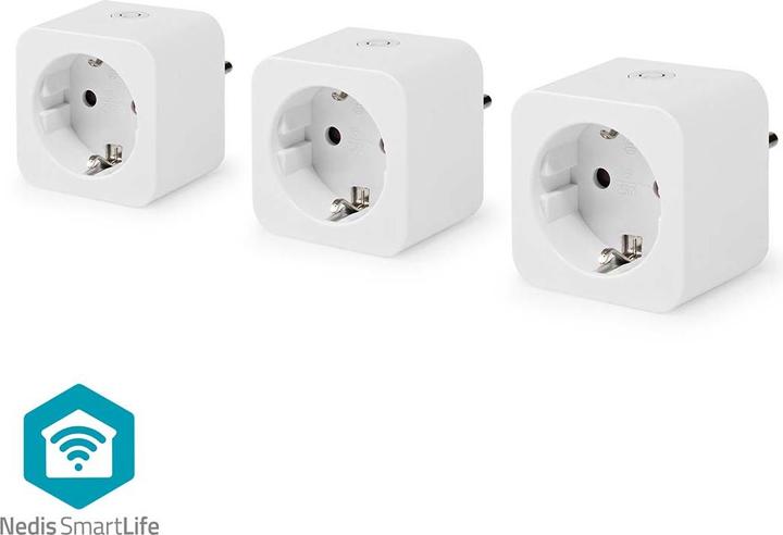 Actual product image Nedis SmartLife Smart Plug | Wi-Fi | Power Meter | 3680 W | Type F (CEE 7/7) | 0 - 55 °C | On