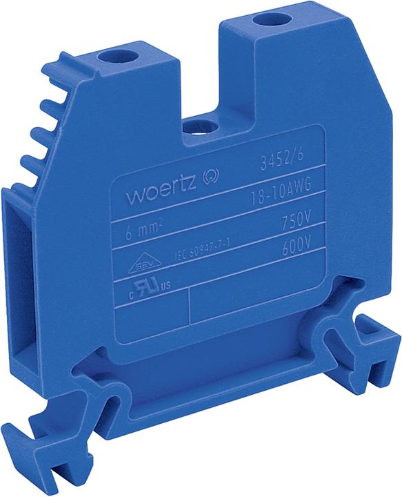 Image du produit Woertz Bornier 6mm2 bleu