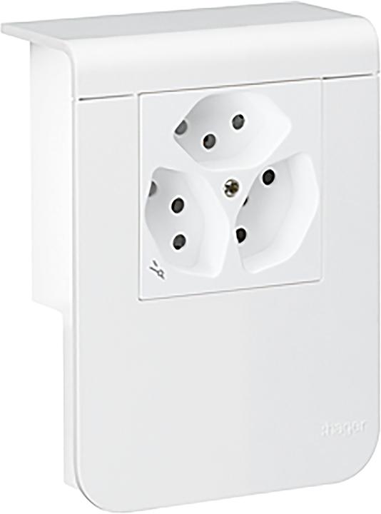Image du produit Tehalit Canal de plinthe SL20055 blanc Support d'appareils avec prise de courant