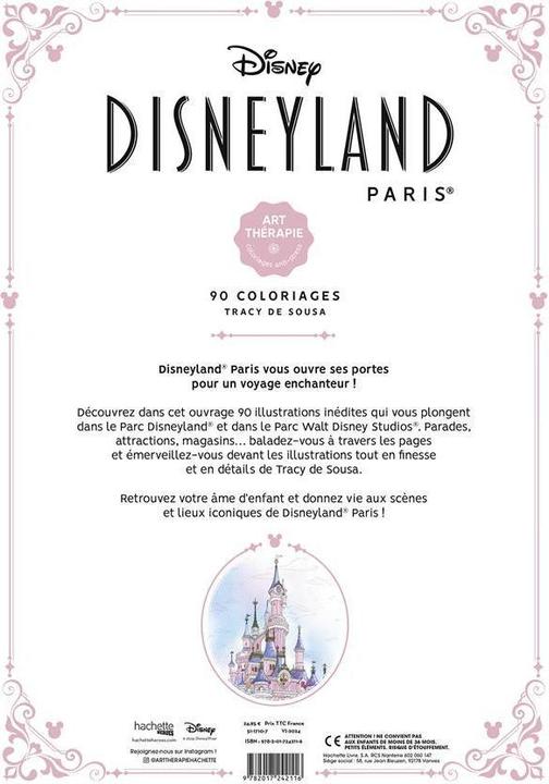 Produktbild Disneyland Paris : 90 coloriages (Französisch, Sousa Tracy de, 2024)