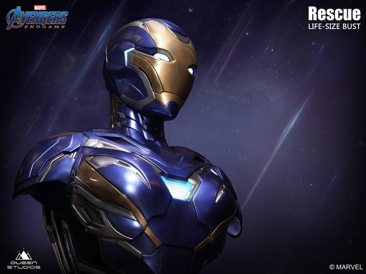 Actual product image Queen Studios Marvel's Avengers "Iron Man MK49/MK85" 1/1 Lifesize Bust Bundle