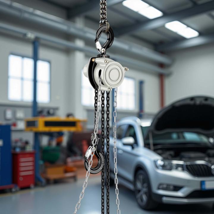 Actual product image Wiltec Kettenzug bis 1t Handkettenzug 5m Hubhöhe Tragmittel Hebezeug Hebelzug