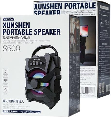 Produktbild Proda Xunshen Portable Wireless Bluetooth Speaker FM Radio + Micro SD (4 h, Stromversorgung über USB)