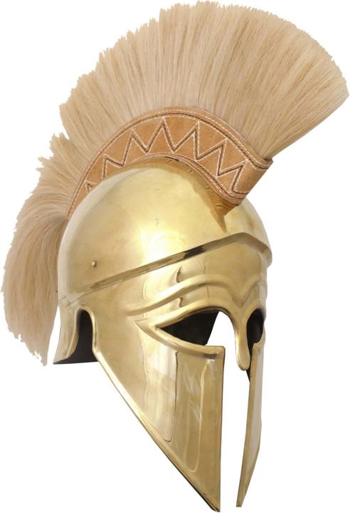 Actual product image Battle Merchant Italian corinthian helmet with brass crest