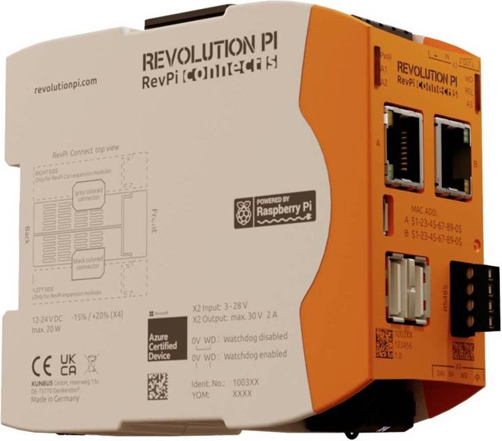 Produktbild Kunbus RevPi Connect S 32 GB PR100364 SPS-Erweiterungsmodul 24 V/DC
