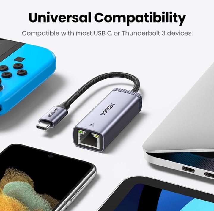 Produktbild Ugreen USB-C to RJ45 Netzwerkadapter (USB-C, RJ45 (1x))