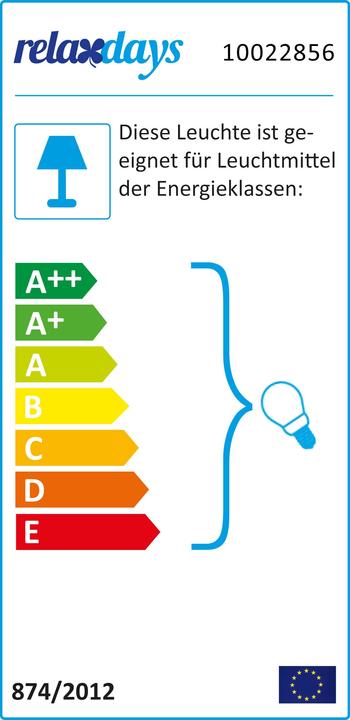 Energie-Label Relaxdays Bankerlampe (E27)