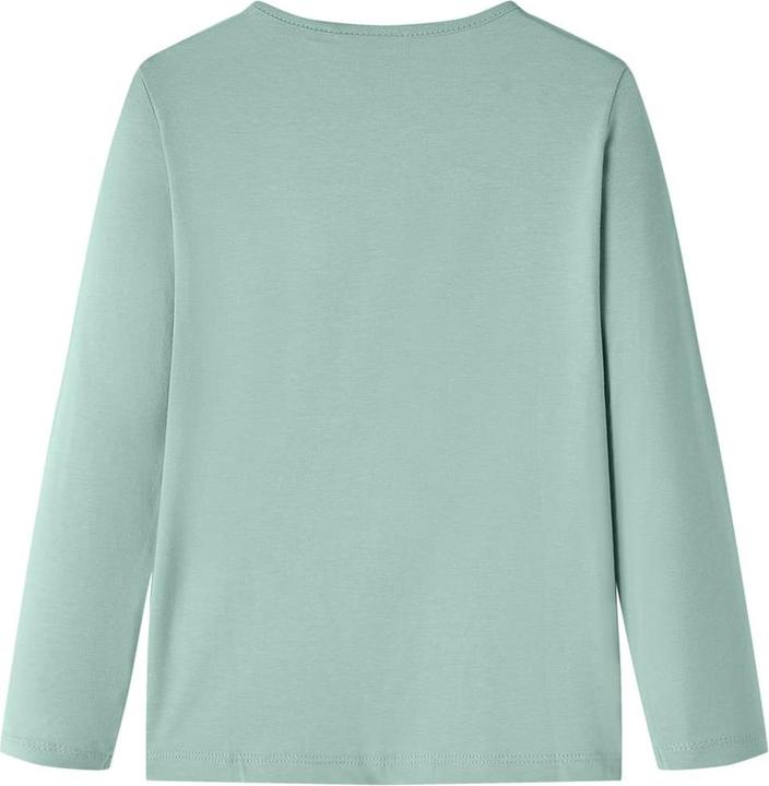 Image du produit VidaXL T-shirt manches longues enfant vert menthe 128,Composition : 95% Coton (128)