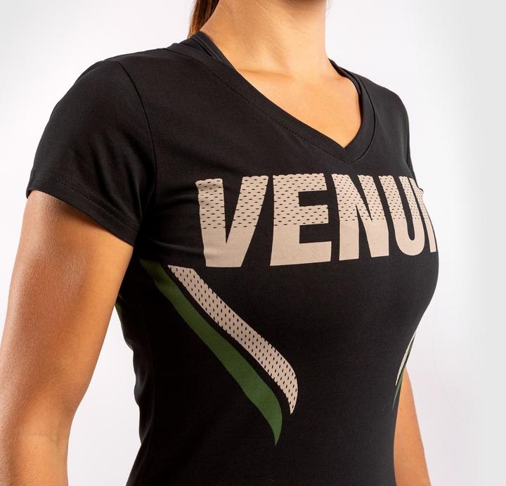 Produktbild Venum ONE FC Impact T-shirt - for women - Black/Khaki (L)