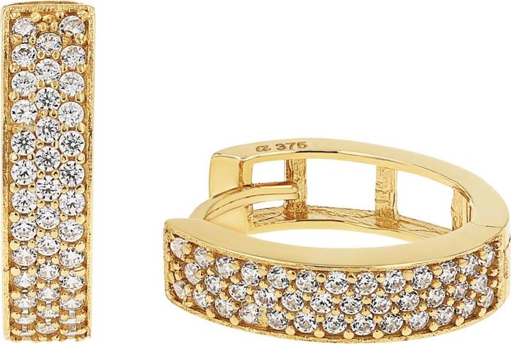 Actual product image Amor Ohrschmuck für Damen, Gold 375, Zirkonia synth. (Gold 375, 9 ct)