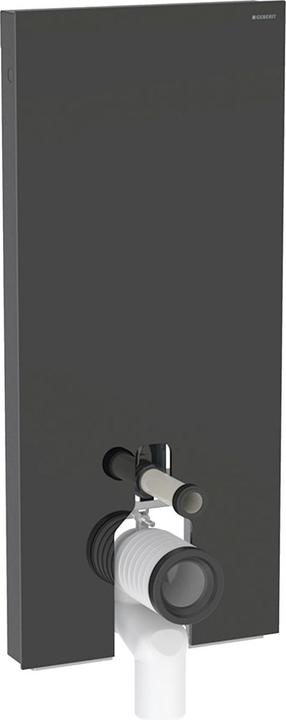 Actual product image Geberit Monolith PLUS sanitary module for pedestal toilet, 114cm, water connection center back, with