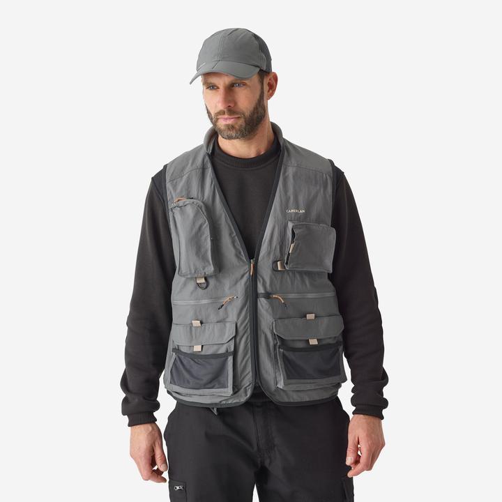 Immagine prodotto Caperlan Gilet da pesca FV 500 grigio (XL)