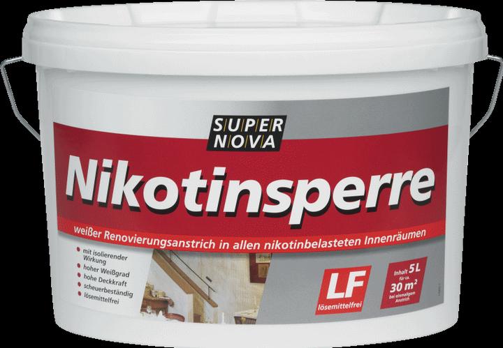 Super Nova Wall paint nicotine barrier (White, 5 l)