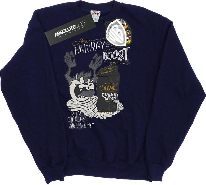 Actual product image Looney Tunes Mens Taz Energy Boost Sweatshirt (L)