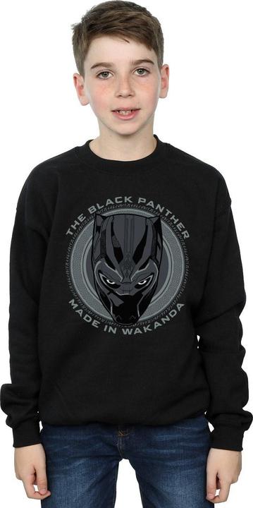 Actual product image Boys Black Panther Made in Wakanda Sweatshirt (128)