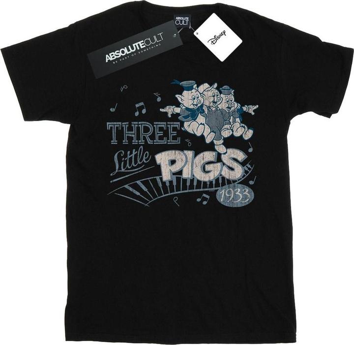 Immagine prodotto Disney Three Little Pigs 1933 Maglietta Ampia Donna (M)