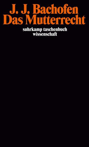 Produktbild Das Mutterrecht (Deutsch, Johann J. Bachofen, 1975)