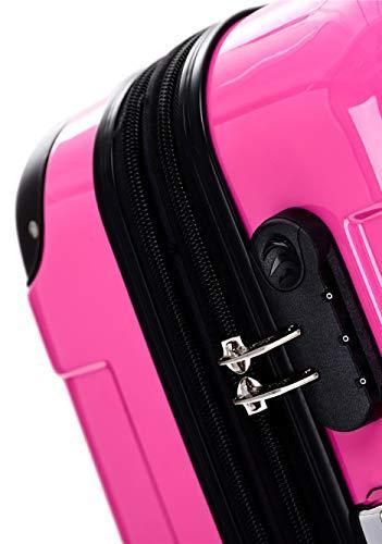 Produktbild Beibye Zwillingsrollen 2048 Hartschale Trolley, Pink, M (45 l, Handgepäck (bis 50l))