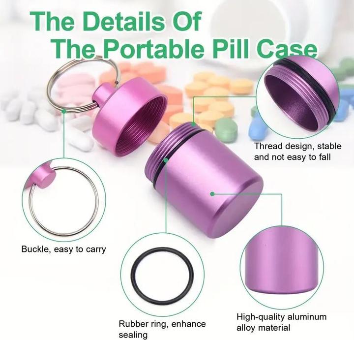 Produktbild Cbx Pillendose mit Schlüsselanhänger und Karabiner