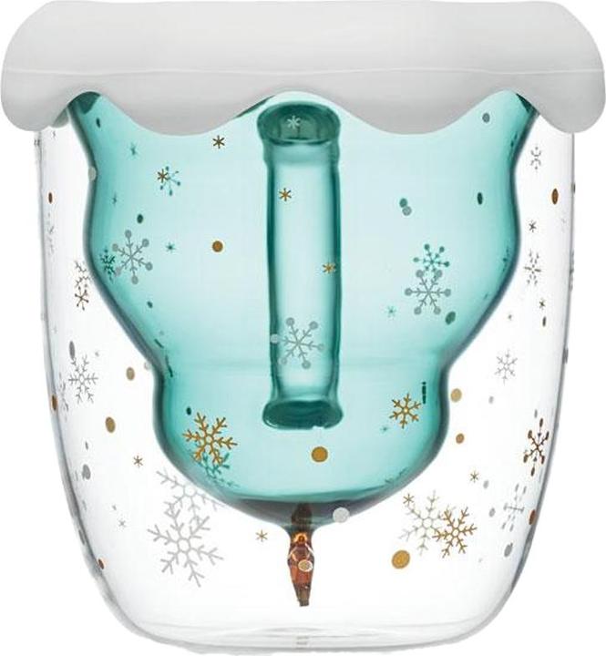 Produktbild MidOcean Kaffeebecher Verde BorosilikatGlas weihnachtliches Design (250 ml)