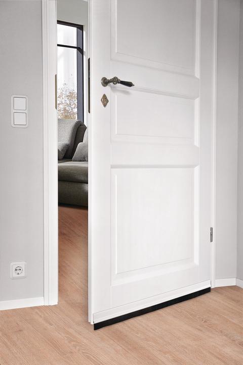 Actual product image Fix-o-moll Trdichtung mit Brste Standard selbstklebend wei 1 m