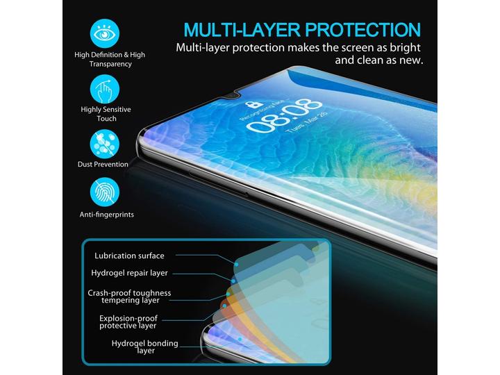 Immagine prodotto Rock Pellicola protettiva Hydrogel Huawei Mate 30 Pro 2x Set (2 Pezzo/i, Mate 30 Pro)
