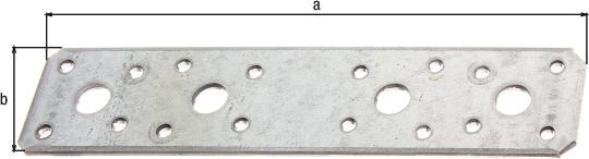 Produktbild Alberts Flachverbinder 180 x 40 mm, sendzimirverzinkt, 1 Stck (Flachverbinder, 50 Stk.)