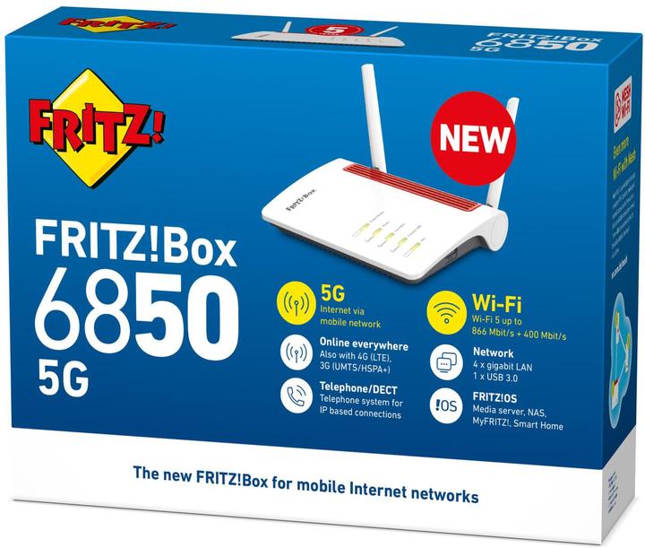 Immagine prodotto AVM FRITZ!Box 6850 5G International